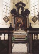 Peter Paul Rubens Rubes'funerary chapel in St Jacob's Church Antwerp,with the artist's (mk01) China oil painting reproduction